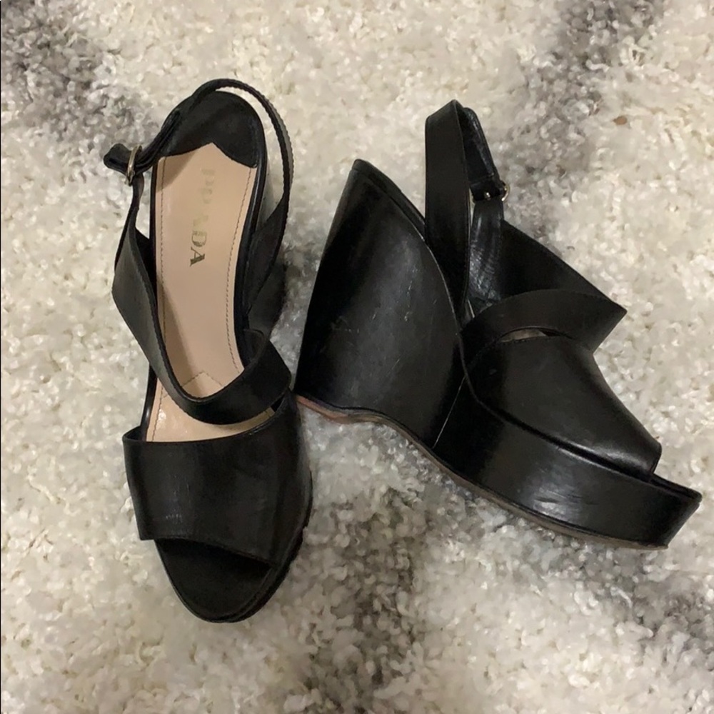 Authentic Prada Wedges